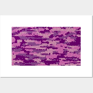 Camo Pattern - Mauve Posters and Art